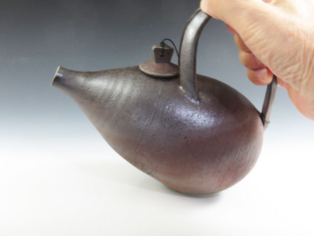 青森県のやきもの 津軽金山焼の酒器寝徳利