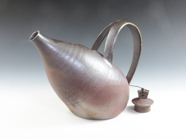 青森県のやきもの 津軽金山焼の酒器寝徳利