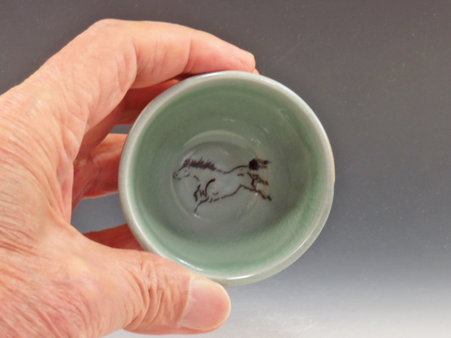 福島県のやきもの 大堀相馬焼の酒器ぐい呑