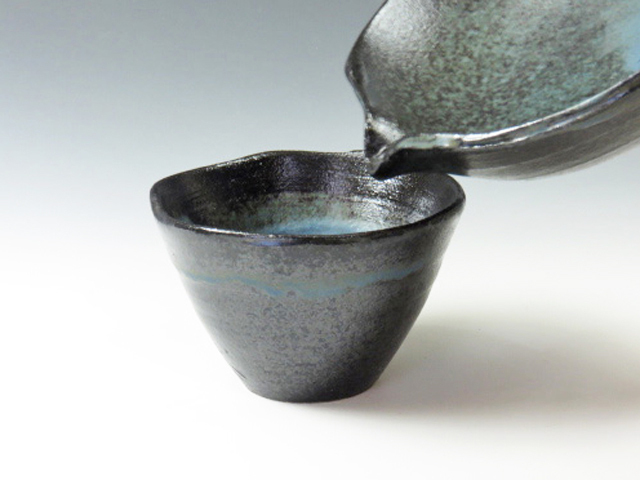 岐阜県のやきもの 小糸焼の酒器もっきり揃え